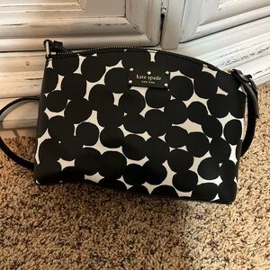 Kate Spade Black and White Polka Dot Crossbody Bag